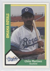 1990 CMC AAA Omaha Royals Green Backs Chito Martinez #13