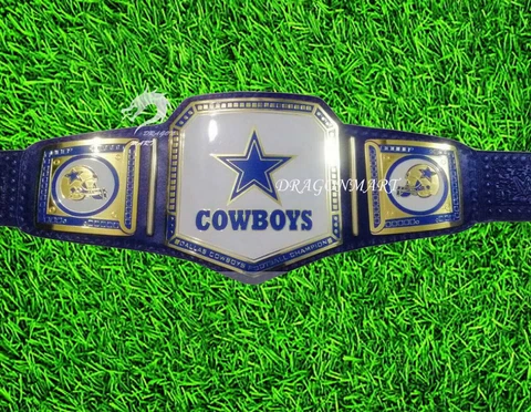 Dallas Cowboys Super bowl Championship Belt American Football NFL 2MM Brass Cover