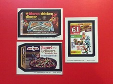 1974 Topps Wacky Packages Series 11 : Moron Chicken, Bird Brain & 61 Magazine EX