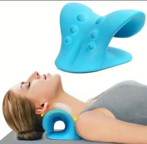 Neck Cloud Cervical Neck  Stretcher Pillow Traction Device Pain Relief Massage - Picture 1 of 7