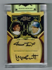 WILLIE MAYS GEORGE BRETT 2008 PRIME CUTS DUAL AUTO SP VERY RARE!!  # 8/10