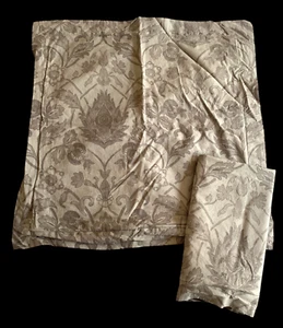 Southern Living Pillow Euro Sham Covers Set Lot 2 Dove Gray Damask Floral 18x18 - Picture 1 of 11
