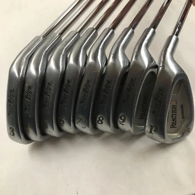 Tour Edge Reaction II Golf Set Oversize Irons 3-PW Right RH Cavity Back Uniflex - Image 1 of 4