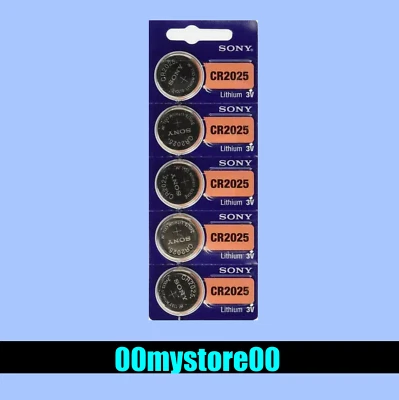 Batería de reloj de litio 3V 5 piezas NUEVA SONY/MURATA CR2025 DL2025 - Se envía desde CA Foto 1 de 2