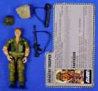 GI JOE FOOTLOOSE FIGURE 1985 COMPLETE WITH FRENCH FILE CARD