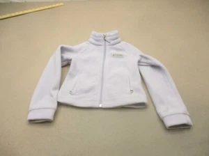 Columbia Size 4-5 Girl Blue Full Zip High Neck Pocket Fleece Athletic Jacket 309 - Picture 1 of 8