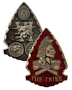 Moneda de Desafío Navy Seal Team Six The Tribe Red Squadron SEALS DEVGRU SOCOM - Imagen 1 de 7