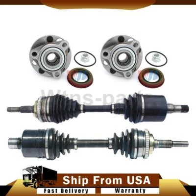 4X KIT DE COJINETE DE RUEDA EJES EJE JUNTAS CV DELANTERAS SE ADAPTA A 1988 BUICK SKYLARK Foto 1 de 4