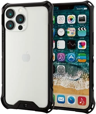 Funda protectora ELECOM iPhone 13 Pro Max 6.7 ZEROSHOCK parachoques negra PM-A21DZEROBBK Foto 1 de 4