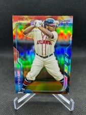 Justin Upton 2014 Topps Finest Gold Refractor Atlanta Braves #96 44/50