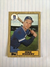 1987 Topps TIFFANY #203 Mike Kingery RC KANSAS CITY ROYALS ROOKIE