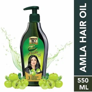 Dabur Amla Hair Oil For Stronger, Longer and Thicker hair- 550 ml, Free Shipping - Picture 1 of 7