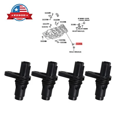4x Camshaft Position Sensor Fit for 2005-2022 Toyota TACOMA 9091905060 US - Image 1 of 4