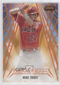 2018 Topps Stadium Club Beam Team Orange /50 Mike Trout #BT-MT