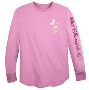 Neu mit Etikett Disney World 50. Jahrestag schillerndes Mickey Langarm-T-Shirt XXL - Bild 1 von 5