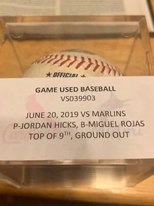 Zac Gallen MLB Debut Game Ball Cardinals Vs Marlins D-Backs 6/20/2019 - Picture 1 of 2