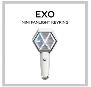 In Stock! EXO MINI LIGHT STICK KEYRING Official Sealed Brand New Made In KOREA - Picture 1 of 6