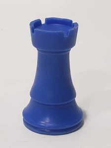 Chess Blue Rook Replacement Game Piece Plastic - Picture 1 of 5