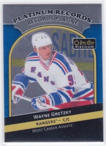 17/18 PLATINUM..WAYNE GRETZKY..PLATINUM RECORDS...# PR-4..RANGERS..COMBINED SHIP - Picture 1 of 1