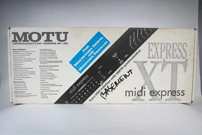 MOTU MIDI Express XT MIDI Interface 8X8 128 channels 8-PORT W/BOX, GREAT CONDITI - Image 1 of 4