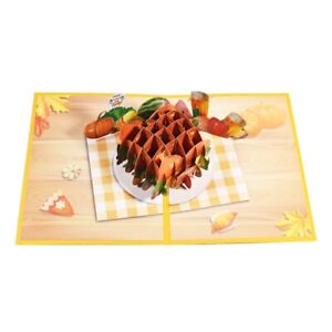 3D for up Thanksgiving Turkey Greeting Card Festival Greeting Cards