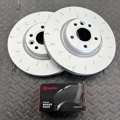 POWERBRAKES Ford Focus MK3 ST 250 C Hook Performance Front Brake Discs Pair with Brembo Pads
