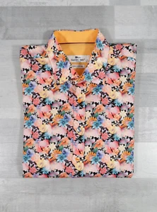 Mens Claudio Lugli Colourful Floral Print Long Sleeve Shirt XL - Picture 1 of 12