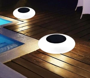 1x Swimmingpool Lichter Solar Schwimmlicht Mit Fern RGB LED Wasserdriftlicht - Bild 1 von 9