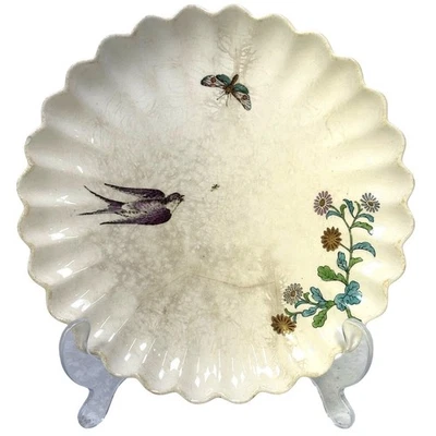 Copeland Spode Movimento Estético c. 1870-1890 Chelsea Bird Flower 8 3/8" Placa  - Imagem 1 de 4