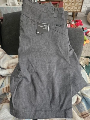 Volcom Frickin Modern Chino Shorts Size 34 Dark Grey Men's - Image 1 of 4