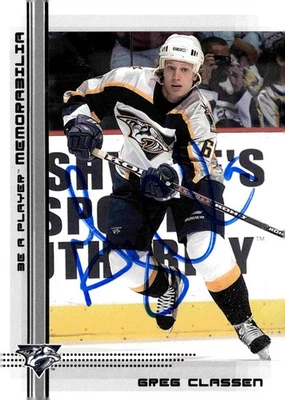 Greg Classen - Signed 2000-01 In The Game Be A Player Memorabilia RC #442 - Image 1 of 2