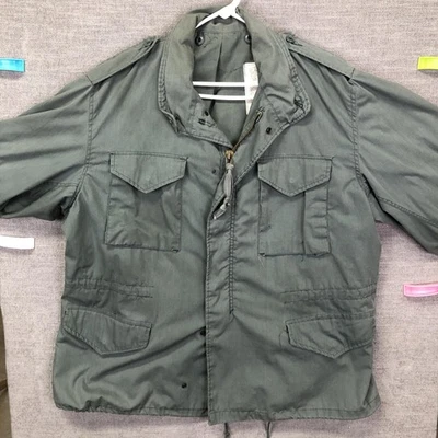 Chaqueta de campo vintage John Ownbey M65 para hombre XL verde manga corta abrigo militar Foto 1 de 4