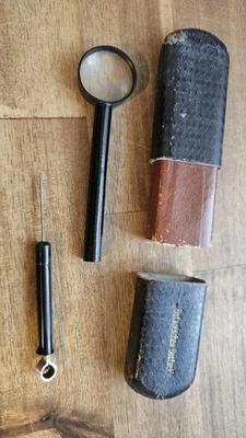 Botanisches Besteck Sehr Alt Mit Hülle - Bild 1 von 2