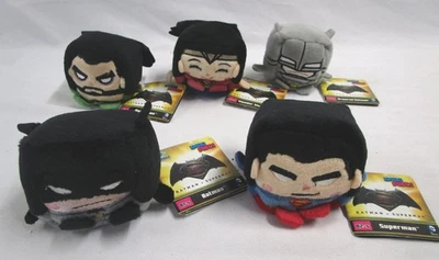 Kawaii Justice League Plush Cube Set Batman Superman Wonder Woman Collectible - Image 1 of 4