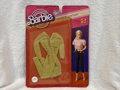VINTAGE&RARE 1982 Mattel Barbie Fashion Fantasy #4283/Asst 4289 Gold Outfit, NIP - Image 1 of 4