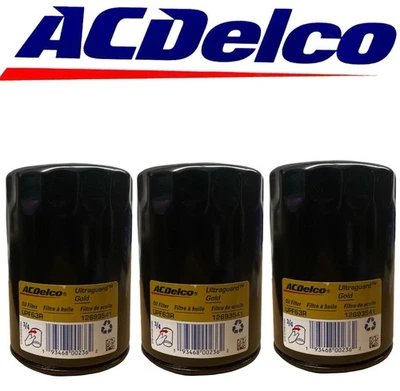 ACDelco UPF63R Engine Oil Filter Fits Buick Cadillac for Chevy GMC Genuine 3Pack - Image 1 of 2