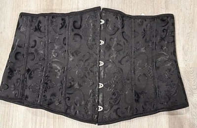 Corset Large Black Screen Boned Under Bust - Image 1 of 2