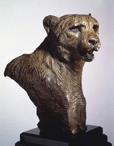 Richard MacDonald "Cheetah Bust" Life-Size Bronze Sculpture #942RM12X000DIVA - Picture 1 of 1