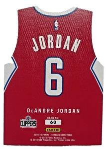 Troquelados Panini Threads Team Threads 2015-16 DeAndre Jordan #60 - Imagen 1 de 2