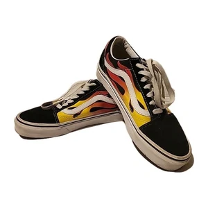 Vans old school fire flame #500714 lacci bassi taglia US 6 UK 7,5 scamosciato/tela - Foto 1 di 7