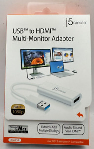J5Create USB - HDMI Multi-Monitor Adapter for Mac & Windows JUA254 HD 1080p