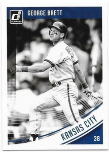 2018 Donruss Baseball #120 George Brett Black & White Image Variation KC Royals