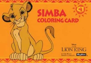 MINT 1994 SkyBox Disney's The Lion King: #C1 Simba Coloring Cards Vintage - Picture 1 of 2