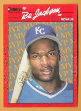 BO JACKSON KANSAS CITY ROYALS MVP #BC1 - DONRUSS NM-MT 1990
