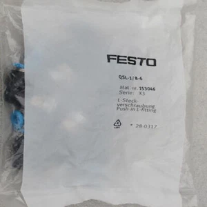5PCS For FESTO QSL-1/8-6 153046 L-type push-in threaded joint - Picture 1 of 1