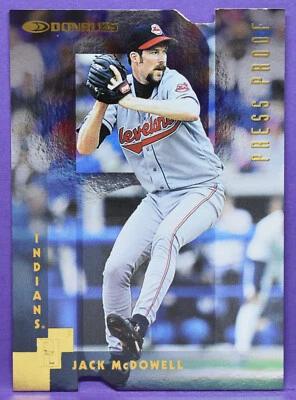 Jack McDowell Cleveland Indians 1997 Donruss #85 GOLD PRESS PROOF PARALLEL 1/500 - Image 1 of 2