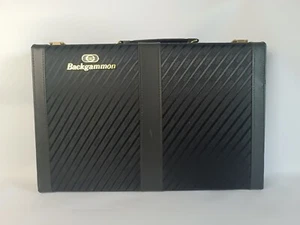 Backgammon-Spiel     Vintage     im  Kunstleder-Koffer        TOP - Bild 1 von 6