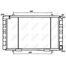 NRF Cooler, Engine Cooling for LAND ROVER 53070