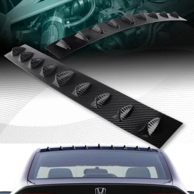 TECHO TRASERO ESTILO CARBONO ALETA DE TIBURÓN ALERÓN VÓRTICE AJUSTE 06-11 HONDA CIVIC SEDÁN Foto 1 de 4