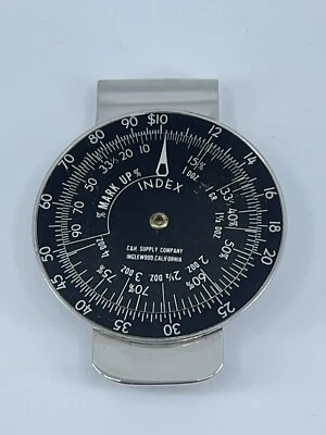 Money clip circular slide cost margin Vermont Plumbers Los Angeles California - Image 1 of 4